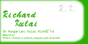 richard kulai business card